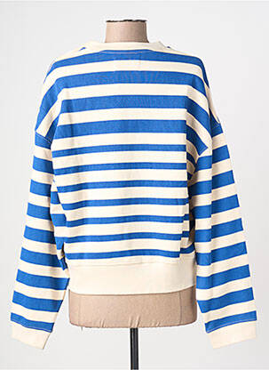 Pull coupe droite manches longues blanc LEON & HARPER femme