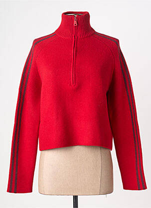 Pull coupe cintrée manches longues rouge KARMA KOMA femme