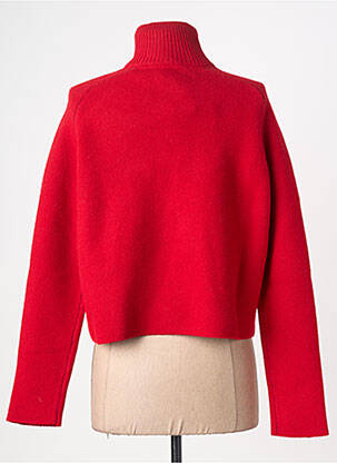 Pull coupe cintrée manches longues rouge KARMA KOMA femme