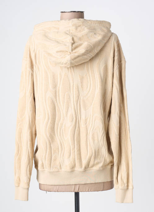 Sweat-shirt à capuche manches longues manches longues beige GRAINE femme