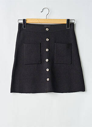 Jupe courte poches noir ICHI femme