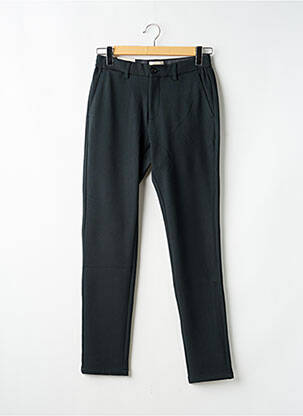 Pantalon chino fermeture zippée sous rabat boutonné taille normale gris DSTREZZED femme