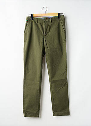 Pantalon chino tissage popeline taille normale vert TOMMY HILFIGER homme