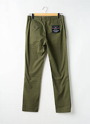 Pantalon chino tissage popeline taille normale vert TOMMY HILFIGER homme