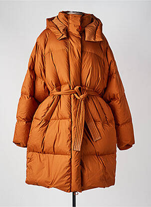 Doudoune poches a capuche orange GERTRUDE femme