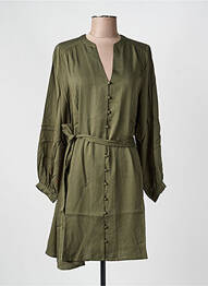 Robe courte manches longues manches longues vert LA PETITE ETOILE femme