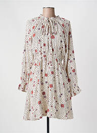 Robe courte manches longues manches longues beige GRACE & MILA femme