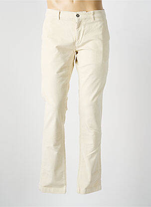 Pantalon chino stretch taille normale beige EL GANSO homme