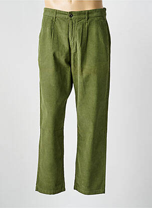 Pantalon droit tissage velours taille normale vert BASK IN THE SUN homme