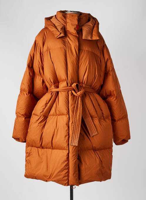 Doudoune poches a capuche orange GERTRUDE femme