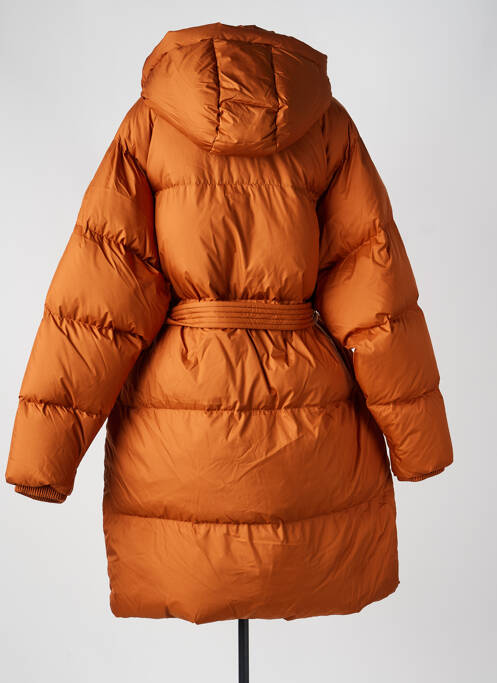 Doudoune poches a capuche orange GERTRUDE femme