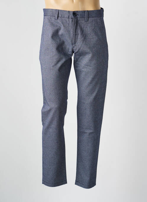 Pantalon chino tissage chiné taille normale bleu MATINIQUE homme