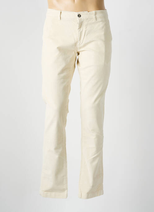Pantalon chino stretch taille normale beige EL GANSO homme