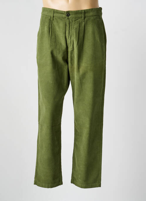 Pantalon droit tissage velours taille normale vert BASK IN THE SUN homme