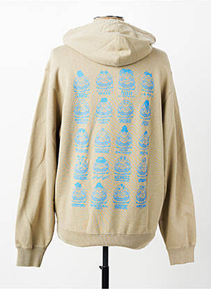 Sweat-shirt à capuche poches manches longues beige EDWIN homme
