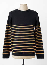 Pull col rond manches longues noir BASK IN THE SUN femme