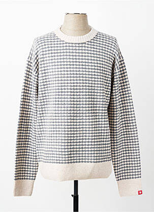 Pull col rond manches longues gris SCOTCH & SODA homme