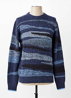 Pull col rond manches longues bleu SCOTCH & SODA homme