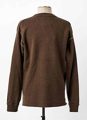 Pull col rond manches longues marron SCOTCH & SODA homme