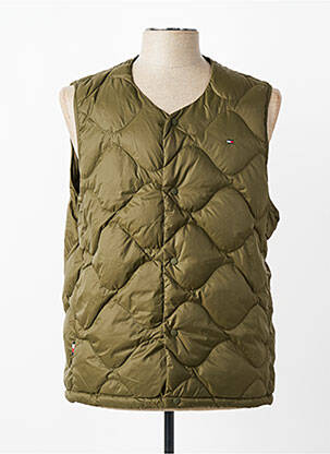 Doudoune sans capuche sans capuche vert TOMMY HILFIGER homme