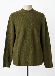 Pull col rond manches longues vert DSTREZZED homme