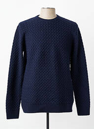 Pull col rond manches longues bleu BASK IN THE SUN homme