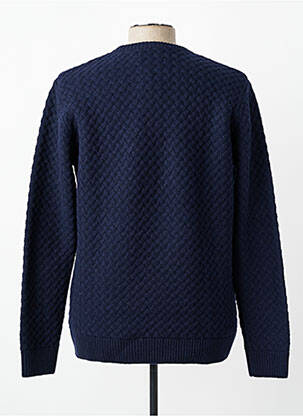 Pull col rond manches longues bleu BASK IN THE SUN homme