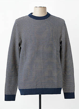Pull col rond manches longues bleu SELECTED homme