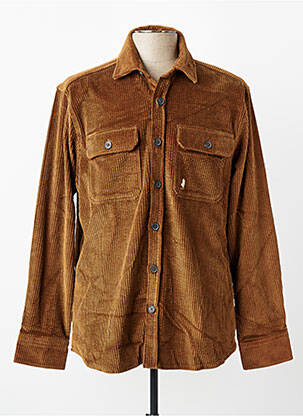 Veste casual fermeture boutonnée sur le devant beige MCS homme