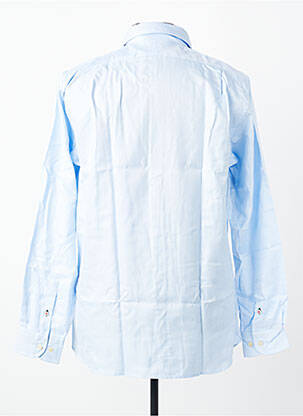 Chemise manches longues coupe droite bleu EL GANSO homme