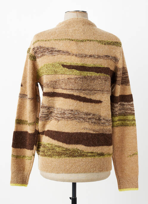 Pull col rond manches longues beige SCOTCH & SODA homme