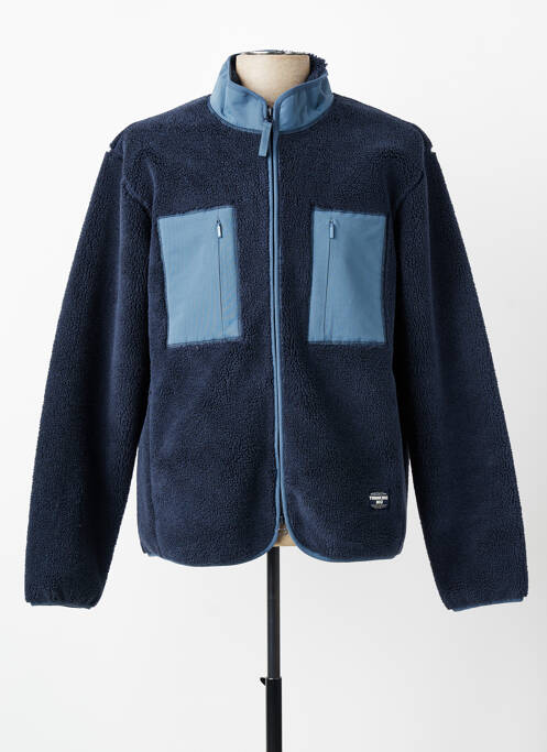 Veste casual coupe droite bleu THINKING MU homme