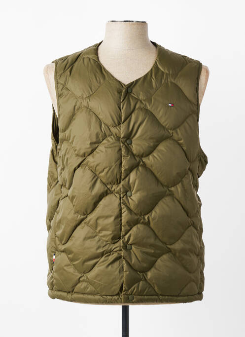 Doudoune sans capuche sans capuche vert TOMMY HILFIGER homme