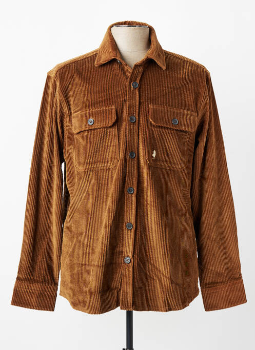 Veste casual fermeture boutonnée sur le devant beige MCS homme
