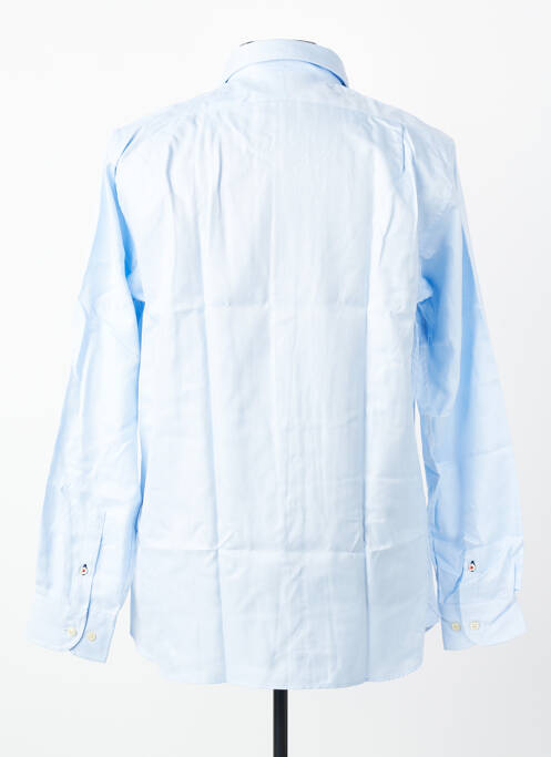 Chemise manches longues coupe droite bleu EL GANSO homme