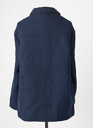 Manteau court coupe droite sans capuche bleu LA PETITE ETOILE femme
