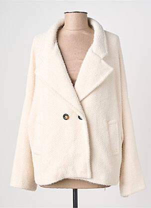 Manteau court coupe droite sans capuche beige PAKO LITTO femme