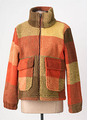 Veste casual coupe droite orange THINKING MU femme