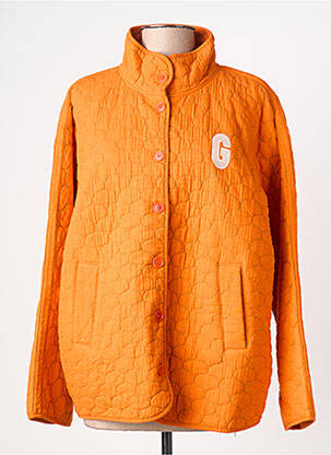 Veste casual coupe droite orange GRAINE femme