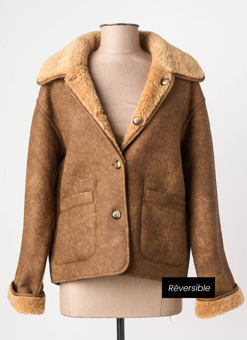 Blouson poches marron OBJECT femme