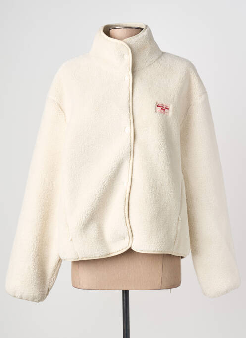 Veste casual coupe droite beige THINKING MU femme