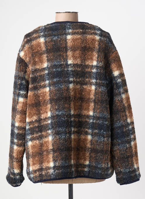 Veste casual col rond marron ICHI femme