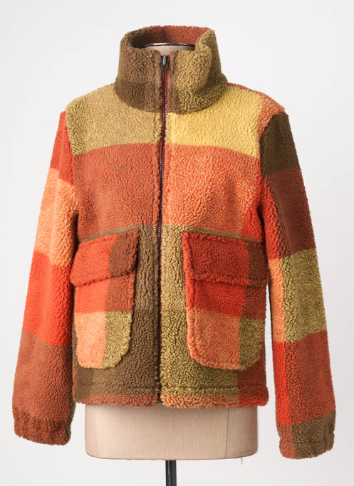 Veste casual coupe droite orange THINKING MU femme