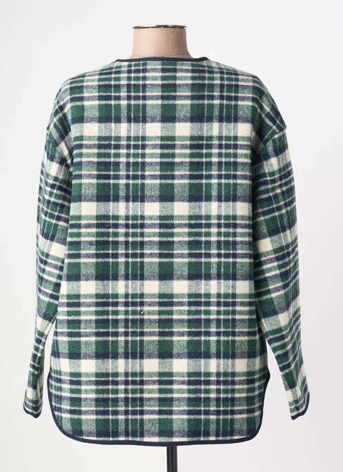 Veste casual col rond vert ICHI femme