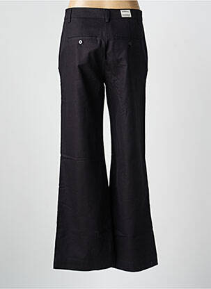 Pantalon flare taille normale taille normale noir THINKING MU femme