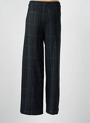 Pantalon flare taille à pinces taille haute noir ICHI femme