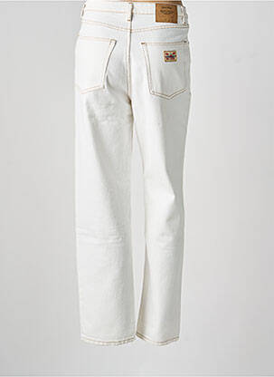 Jeans coupe droite taille haute taille haute beige AMERICAN VINTAGE femme