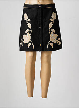 Jupe courte taille normale noir LA PETITE ETOILE femme