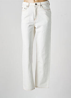 Jeans coupe droite taille haute taille haute beige AMERICAN VINTAGE femme