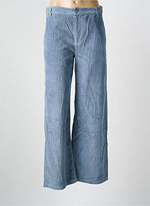 Pantalon flare stretch taille normale bleu THINKING MU femme